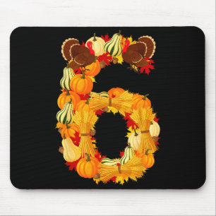 Funny 6 7 Six Seven Meme Couple Thanksgiving Turke Mouse Mat