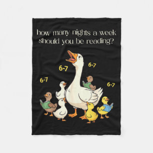 Funny 6 7 Six Seven Reading For Teacher Kids Book Fleece Blanket