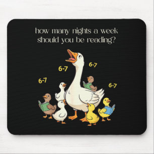 Funny 6 7 Six Seven Reading For Teacher Kids Book Mouse Mat