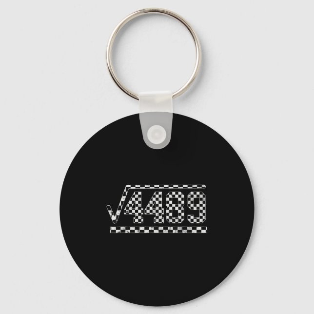 Funny 6 7 Square Root Of 4489 Slang Math Teacher  Key Ring (Front)