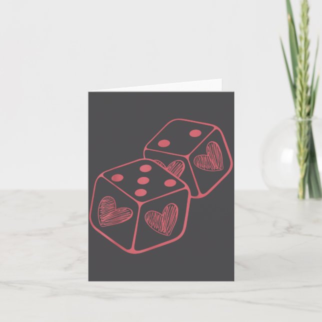 Funny 6 7 Valentine Love Heart Playing Card Couple (Front)