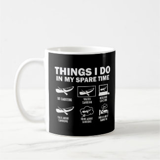 Funny 6 Things I Do In My Spare Time Canoeing Coffee Mug