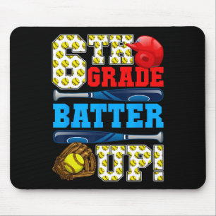 Funny 6th Grade Tter Up Softll First Day Of School Mouse Mat