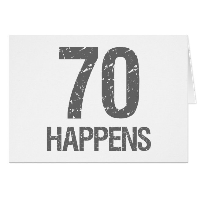 Funny 70th Birthday (Front Horizontal)