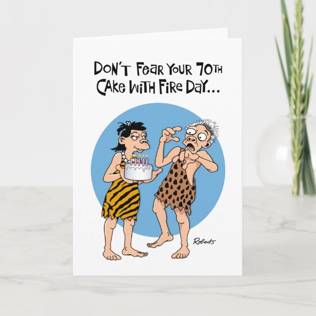 Funny 70th Birthday Card (Front)