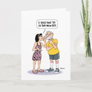 Funny 70th Birthday Card