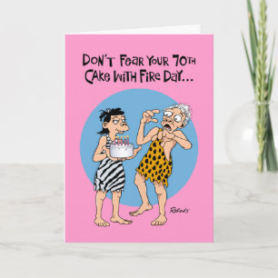 Funny 70th Birthday Card