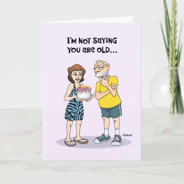 Funny 70th Birthday Card (Front)