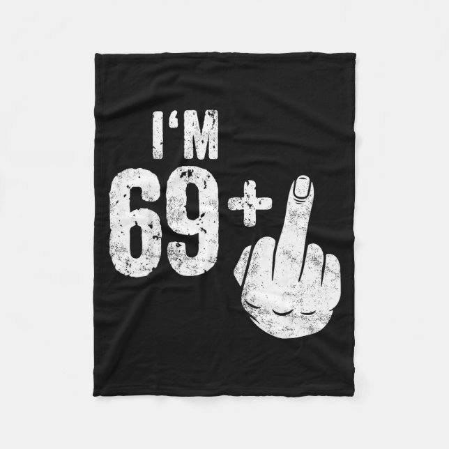 Funny 70th Birthday  Fleece Blanket (Front)