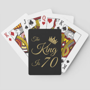 Funny 70th Birthday For Men Playing Cards