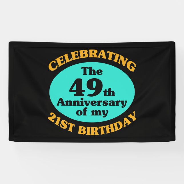 Funny 70th Birthday Gag Gift Banner (Horizontal)