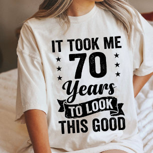 Funny 70Th Birthday Gift - Aged To Perfection Tri-Blend Shirt