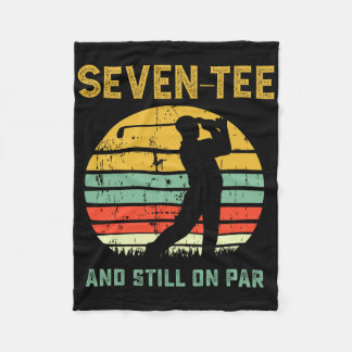 Funny 70th Birthday Golf Pun Golfing 70 Year Old G Fleece Blanket