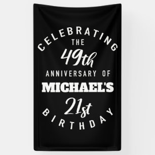 Funny 70th Birthday Personalised Banner