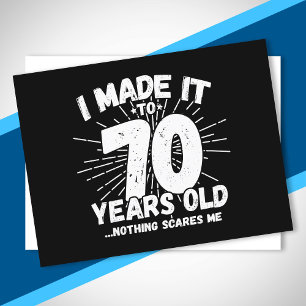 Funny 70th Birthday Quote Sarcastic 70 Year Old Postcard