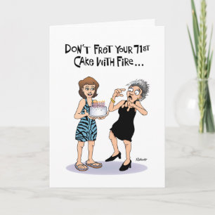 Funny 71st Birthday Card