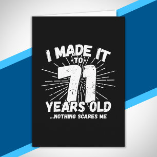 Funny 71st Birthday Quote Sarcastic 71 Year Old Card