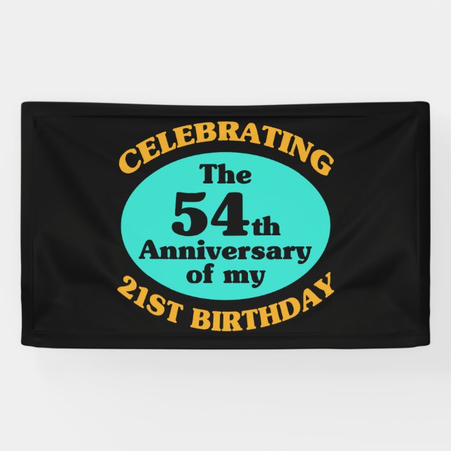 Funny 75th Birthday Gag Gift Banner (Horizontal)