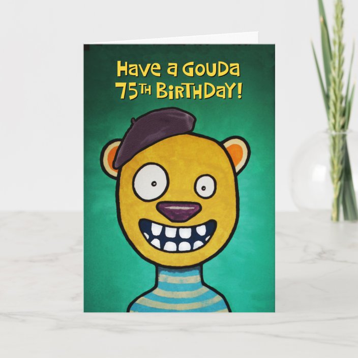 Funny 75th Birthday Greeting Card Uk