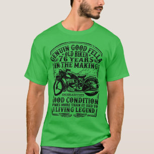 Funny 76 Years Old Biker Retro Style Classic Motor T-Shirt