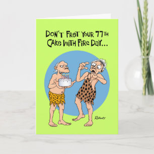 Funny 77th Birthday Card