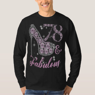 Funny 78 Fabulously Sparkly Pumps Shoes 78th Birth T-Shirt