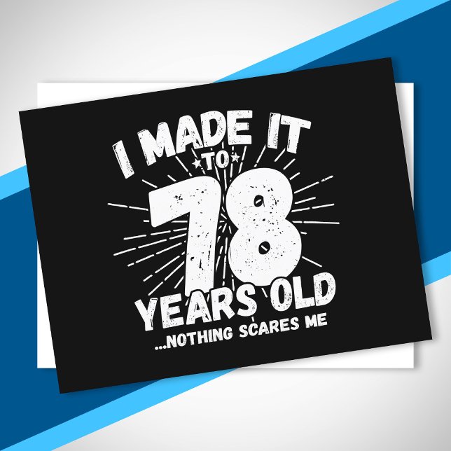 Funny 78th Birthday Quote Sarcastic 78 Year Old Postcard (Creator Uploaded)
