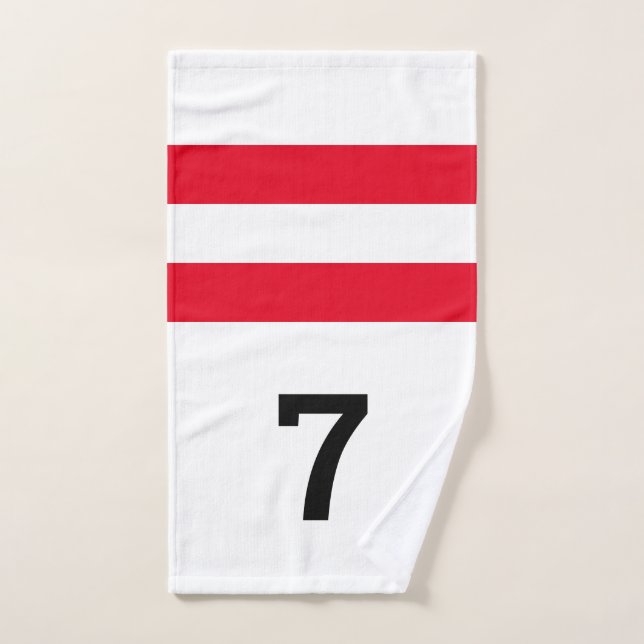 Funny 7 Pin for Left-Handed Bowlers Bowling Hand Towel (Hand Towel)