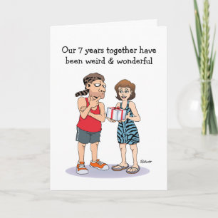 Funny 7th Anniversary Card