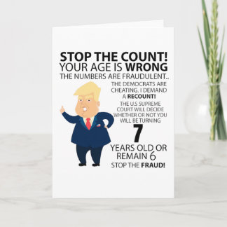 Funny 7th Year Birthday Present Happy Birth year Card