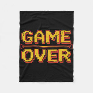 Funny 80s Arcade Retro Nostalgia Gamer Video Game  Fleece Blanket