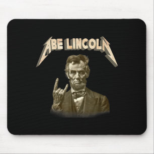 Funny 80s Metalcore Heavy Metal Music Band Abraham Mouse Mat