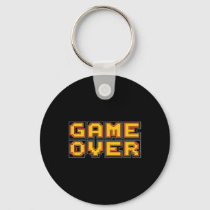 Funny 80s Retro Arcade Video Game Nostalgia Gamer Key Ring