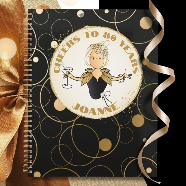 Funny 80th Birthday For Her Cheers to 80 Modern Planner (Creator Uploaded)