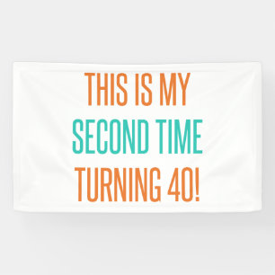 Funny 80th Birthday For Women Banner