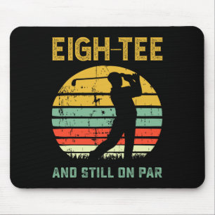 Funny 80th Birthday Golf Pun Golfing 80 Year Old G Mouse Mat