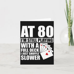 Funny 80th Birthday Ker Player 80 Year Old  Card