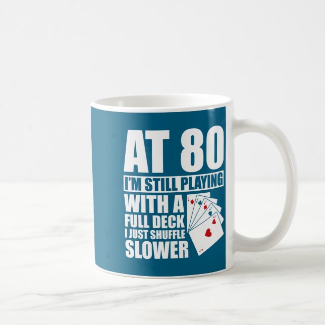 Funny 80th Birthday Ker Player 80 Year Old  Coffee Mug (Right)