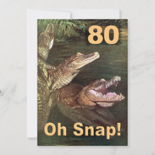 Funny 80th Birthday Party Invitations