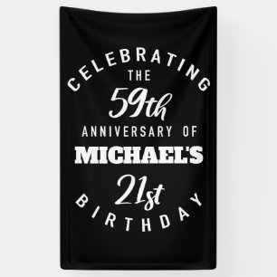 Funny 80th Birthday Personalised Banner