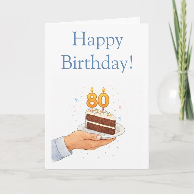 Funny 80th card (Front)
