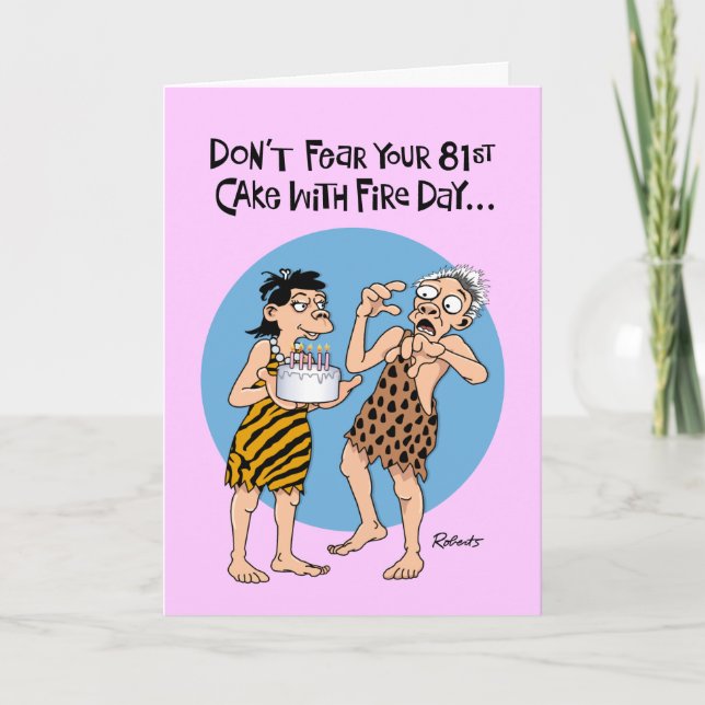 Funny 81st Birthday Card (Front)