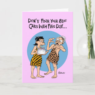 Funny 81st Birthday Card