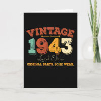 Funny 82 Year Old 1943 Vintage 82nd Birthday Gift
