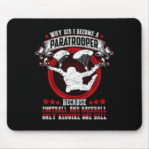 Funny 82nd 101st Airborne Paratrooper Military  Mouse Mat