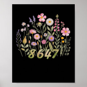 Funny 8647 Flowers Floral Boho For Men And Women  Poster