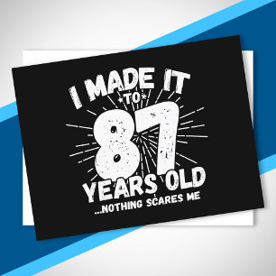 Funny 87th Birthday Quote Sarcastic 87 Year Old Postcard