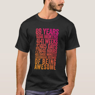 Funny 89Th Birthday Shirt Old Metre Funny 89 Year
