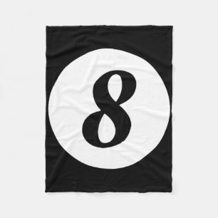 Funny 8 Ball Magic Billiards Pool Lazy Halloween C Fleece Blanket