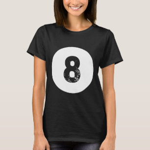 Funny 8 Ball Magic Billiards Pool Lazy Halloween C T-Shirt